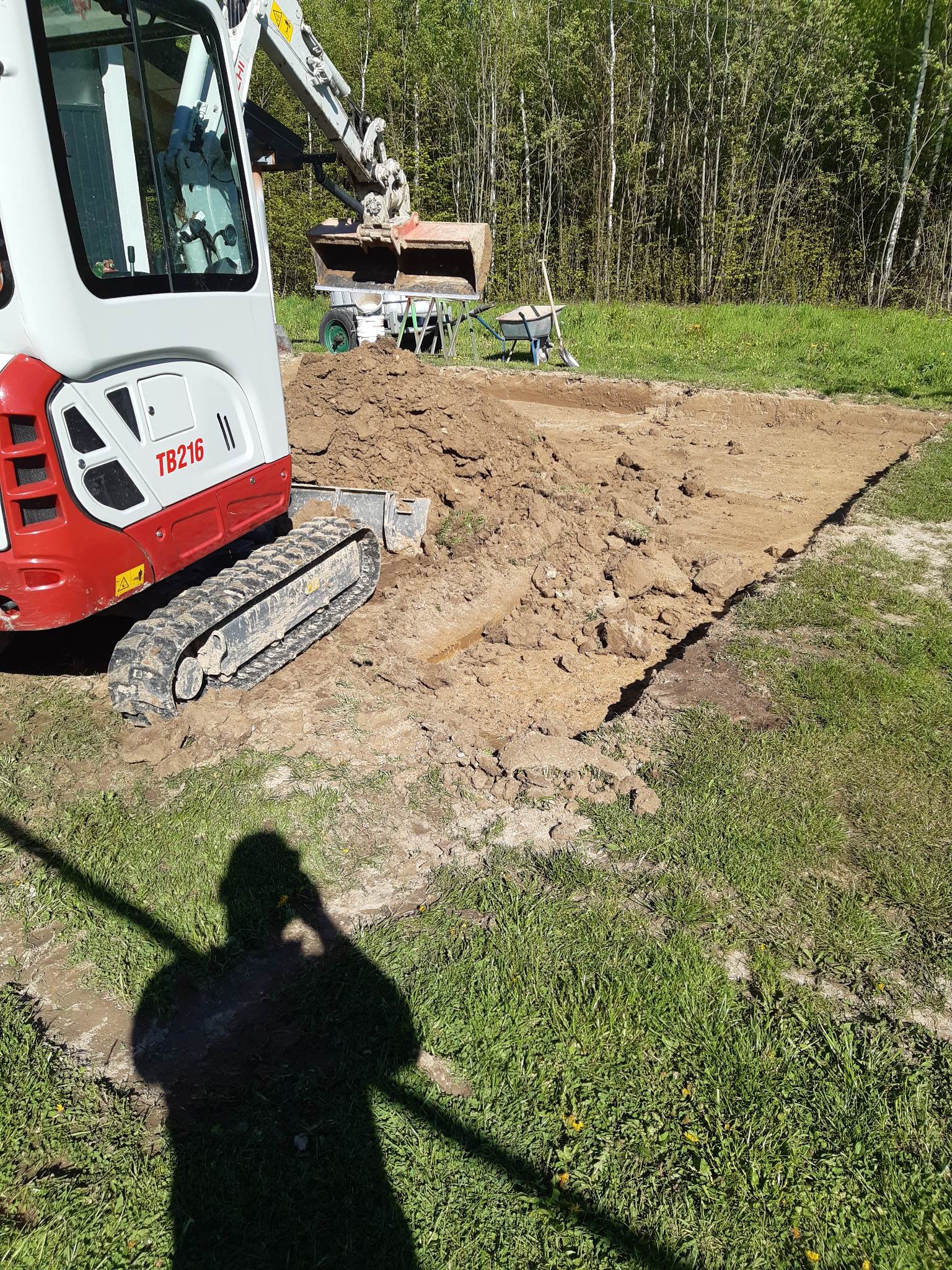 Usługi minikoparką - Wykopy pod fundamenty